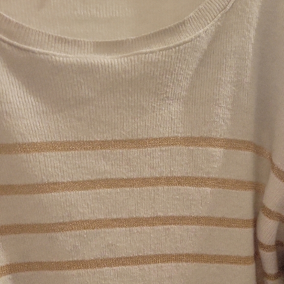 Express Cream Ribbed Sweater - Picture 3 of 3
